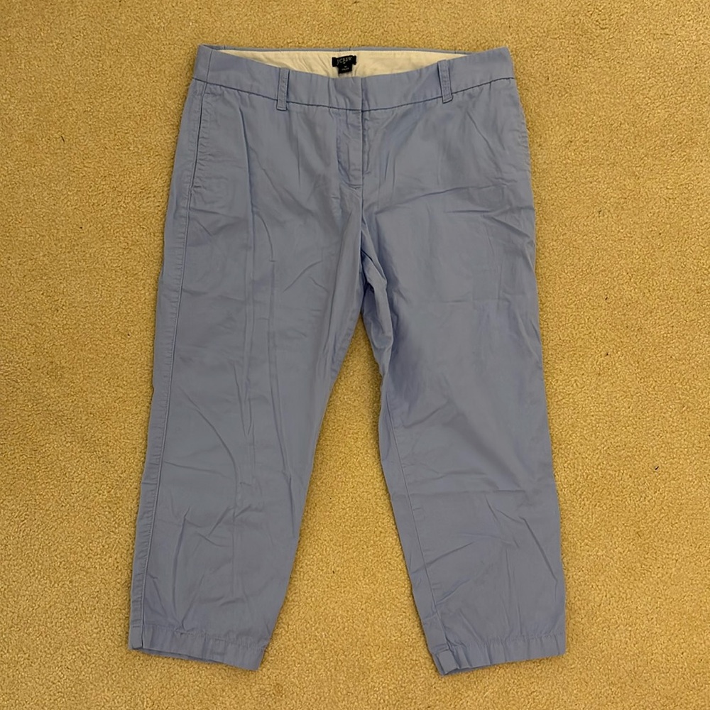 J. Crew City Fit Pant SIZE 10 PERIWINKLE COLOR / PURPLE-BLUE